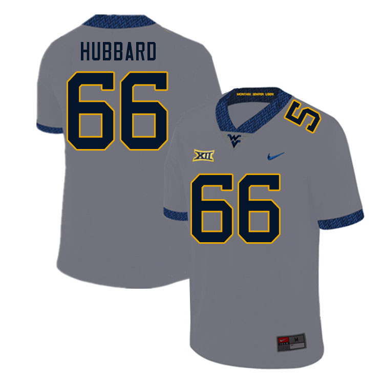 Men #66 Ja'Quay Hubbard West Virginia Mountaineers College Football Jerseys Sale-Gray - Click Image to Close
